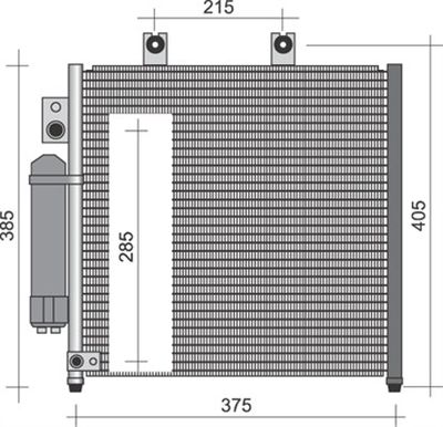 350203250000 MAGNETI MARELLI Конденсатор, кондиционер