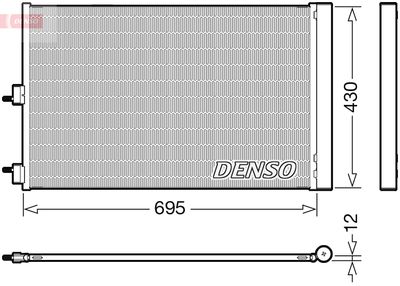 DCN17061 DENSO Конденсатор, кондиционер