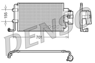 DCN32025 DENSO Конденсатор, кондиционер