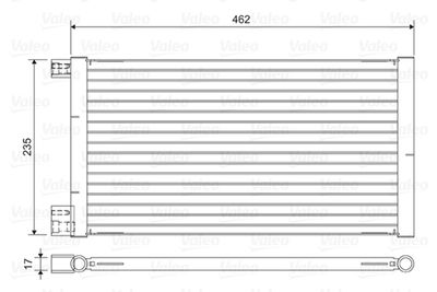 814433 VALEO Конденсатор, кондиционер