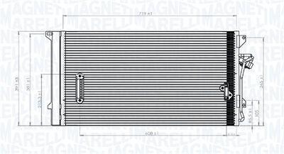 350203743000 MAGNETI MARELLI Конденсатор, кондиционер