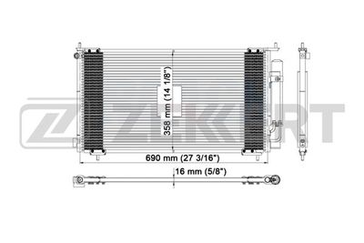 MK3042 ZEKKERT Конденсатор, кондиционер