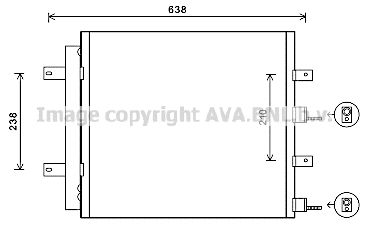 JR5051D AVA QUALITY COOLING Конденсатор, кондиционер