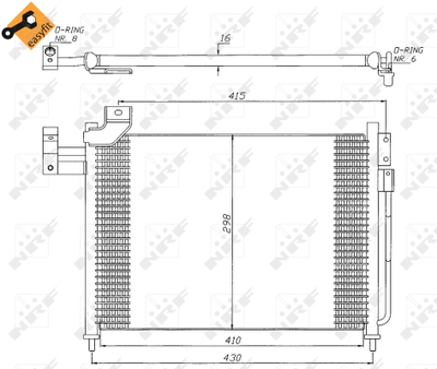 WG2160878 WILMINK GROUP Конденсатор, кондиционер