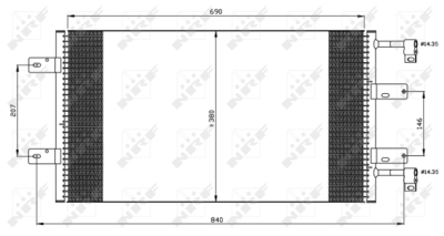 WG2160940 WILMINK GROUP Конденсатор, кондиционер