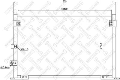 1045155SX STELLOX Конденсатор, кондиционер