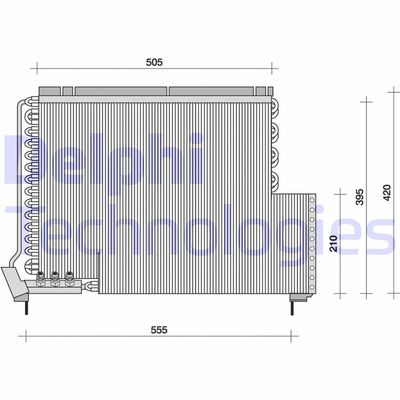 TSP0225079 DELPHI Конденсатор, кондиционер