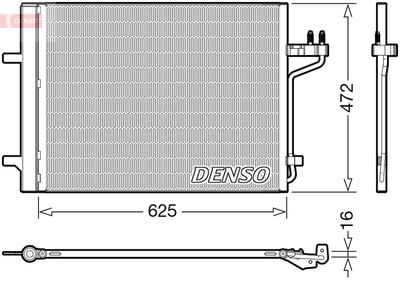 DCN10047 DENSO Конденсатор, кондиционер