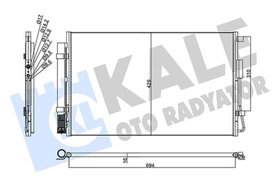 357780 KALE OTO RADYATÖR Конденсатор, кондиционер