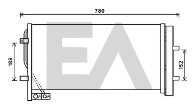 30C02029 EACLIMA Конденсатор, кондиционер