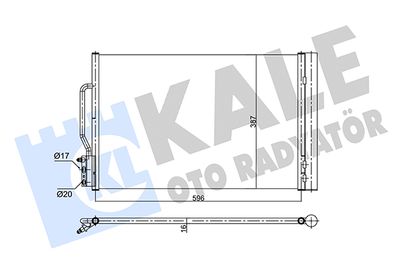 358710 KALE OTO RADYATÖR Конденсатор, кондиционер