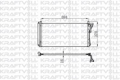 08060046 KRAFTVOLL GERMANY Конденсатор, кондиционер