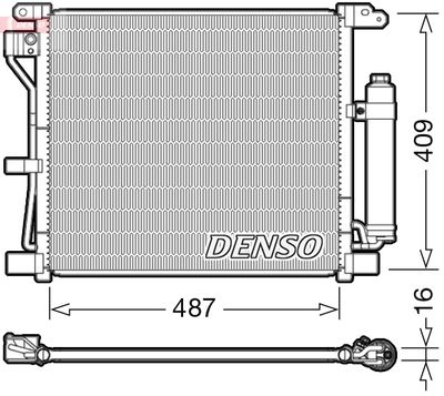 DCN46019 DENSO Конденсатор, кондиционер