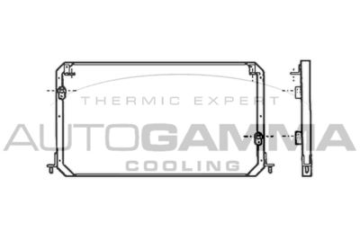 102804 AUTOGAMMA Конденсатор, кондиционер