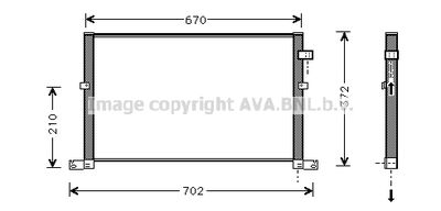 FD5334 AVA QUALITY COOLING Конденсатор, кондиционер