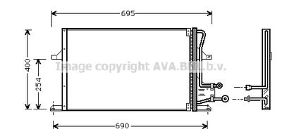 FD5227 AVA QUALITY COOLING Конденсатор, кондиционер