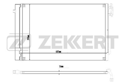 MK3184 ZEKKERT Конденсатор, кондиционер