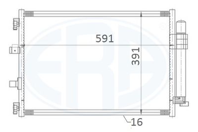 667176 ERA Конденсатор, кондиционер