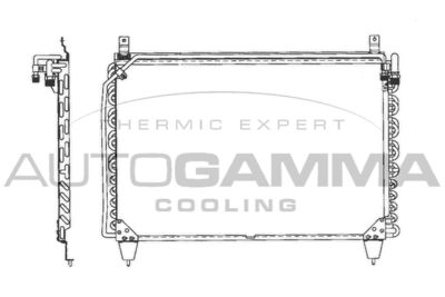 101701 AUTOGAMMA Конденсатор, кондиционер