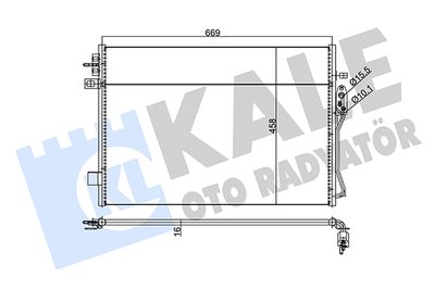 345685 KALE OTO RADYATÖR Конденсатор, кондиционер