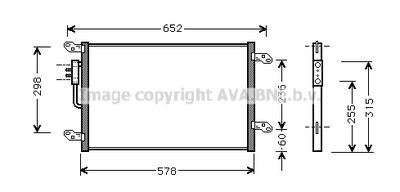 LC5080 AVA QUALITY COOLING Конденсатор, кондиционер