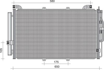 350203428000 MAGNETI MARELLI Конденсатор, кондиционер