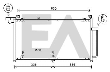 30C20029 EACLIMA Конденсатор, кондиционер
