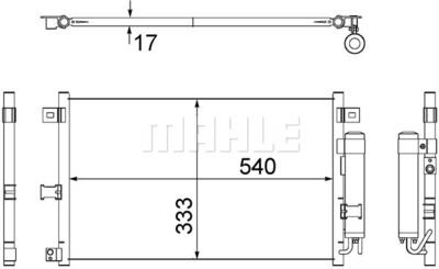 AC507000S MAHLE Конденсатор, кондиционер