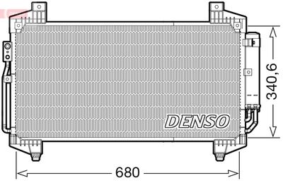 DCN45014 DENSO Конденсатор, кондиционер