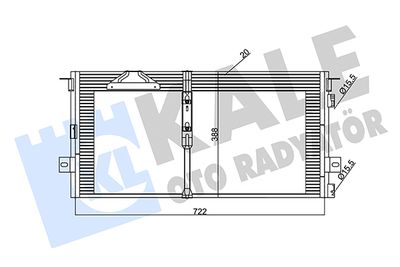 343925 KALE OTO RADYATÖR Конденсатор, кондиционер