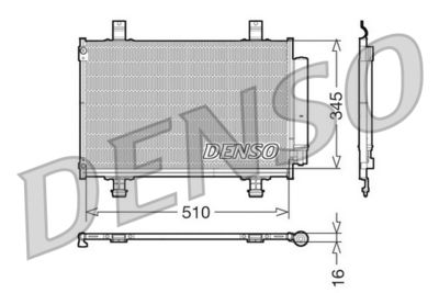 DCN47010 DENSO Конденсатор, кондиционер