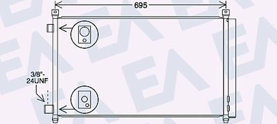 30C18070 EACLIMA Конденсатор, кондиционер