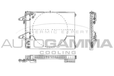 102614 AUTOGAMMA Конденсатор, кондиционер