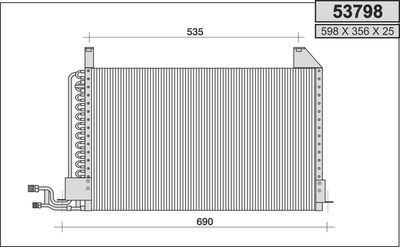 53798 AHE Конденсатор, кондиционер