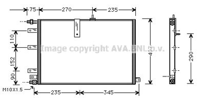 SB5038 AVA QUALITY COOLING Конденсатор, кондиционер