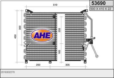 53690 AHE Конденсатор, кондиционер