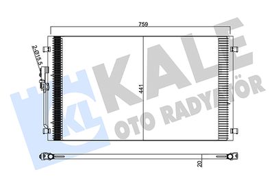 345205 KALE OTO RADYATÖR Конденсатор, кондиционер