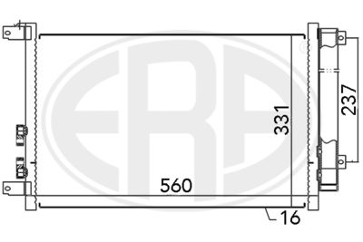 667045 ERA Конденсатор, кондиционер