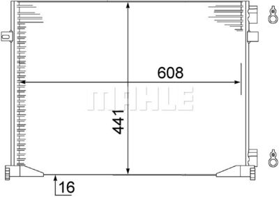 AC528000S MAHLE Конденсатор, кондиционер