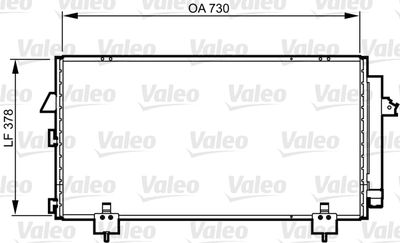 814218 VALEO Конденсатор, кондиционер