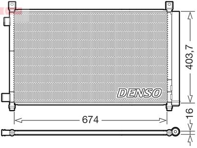 DCN46036 DENSO Конденсатор, кондиционер