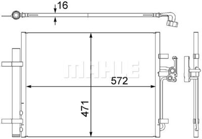 AC441000S MAHLE Конденсатор, кондиционер