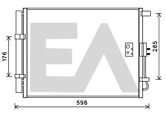 30C28053 EACLIMA Конденсатор, кондиционер