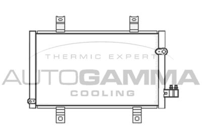 105198 AUTOGAMMA Конденсатор, кондиционер