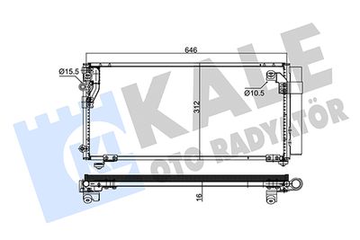 345635 KALE OTO RADYATÖR Конденсатор, кондиционер