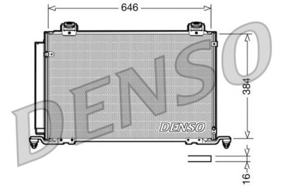 DCN50027 DENSO Конденсатор, кондиционер