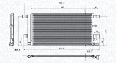 350203100100 MAGNETI MARELLI Конденсатор, кондиционер