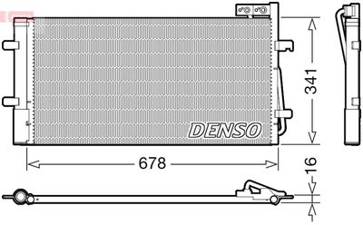 DCN02035 DENSO Конденсатор, кондиционер