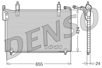 DCN11005 DENSO Конденсатор, кондиционер