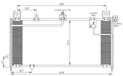 WG2160821 WILMINK GROUP Конденсатор, кондиционер